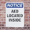 Signmission AED Located Inside, 7 in W x Rectangle, Plastic OS-2PACK-NS-P-710-V-10065 - alternate 7